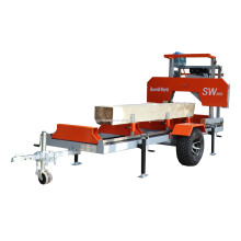Machine de scie de coupe portable en bois horizontal de 590 mm